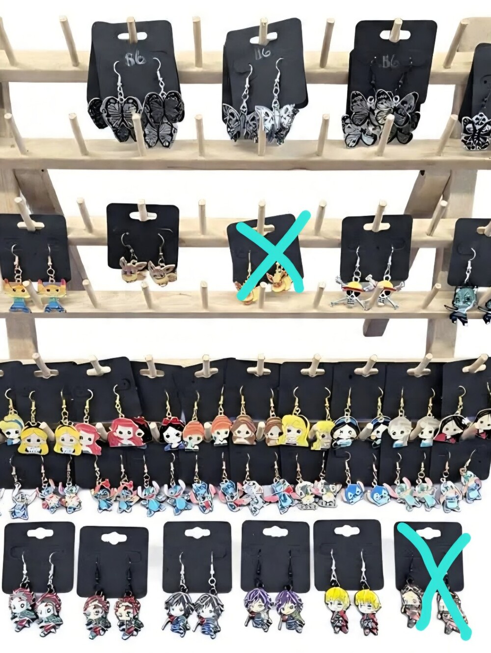 Hand Crafted Hypoallergenic Earrings - Disney/Anime/Pokemon + More 3 For $22